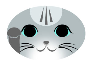 サバトラ 灰猫 アメショー ロシアンブルー ハチワレ 猫 折り紙 ねこ cat 招き猫 正月 無料 pdf 印刷
