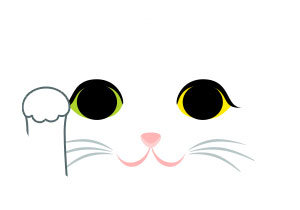 オッドアイ 白猫 白 猫 折り紙 ねこ cat 招き猫 正月 無料 pdf 印刷