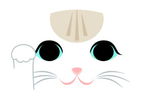 ハチワレ 茶白 クリーム白 クリームトラ 茶白トラ 猫 折り紙 ねこ cat 招き猫 正月 無料 pdf 印刷